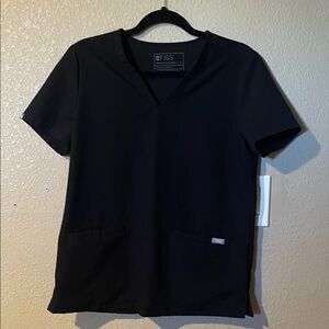 Figs Women's Black Scrub Top
